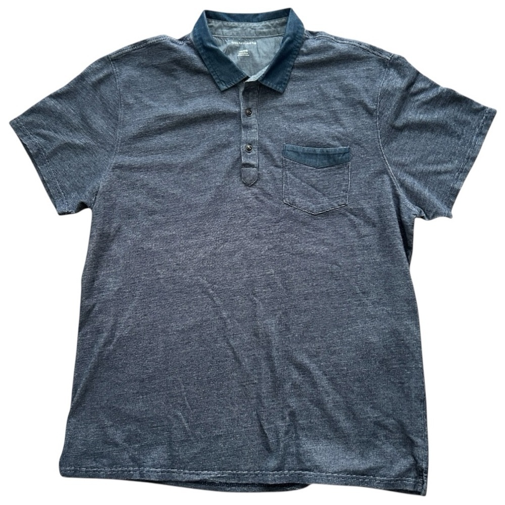 ✨3 for $18 ✨ Saks Fifth Avenue Men's Blue Polo Shirt